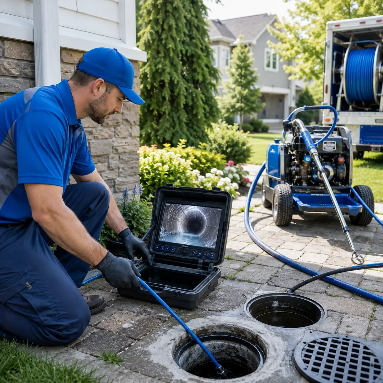 Outdoor drain cleaning professionals serving Marble Falls, AR