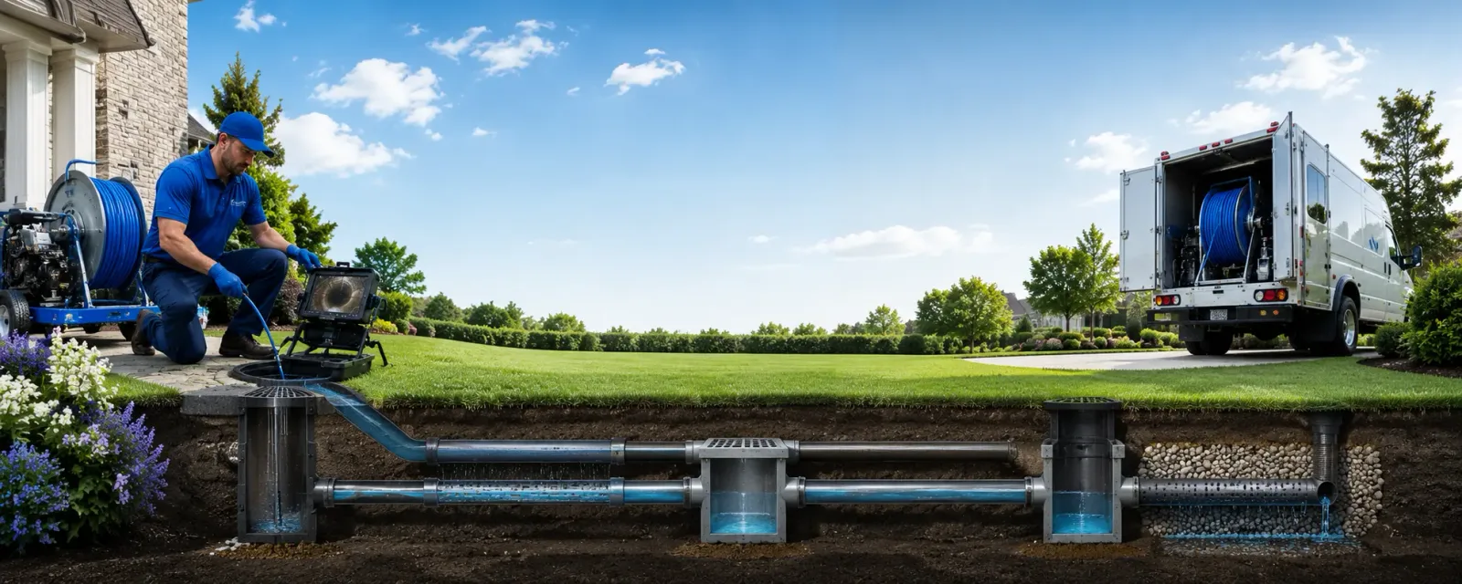 Outdoor drain cleaning information for Marble Falls, AR